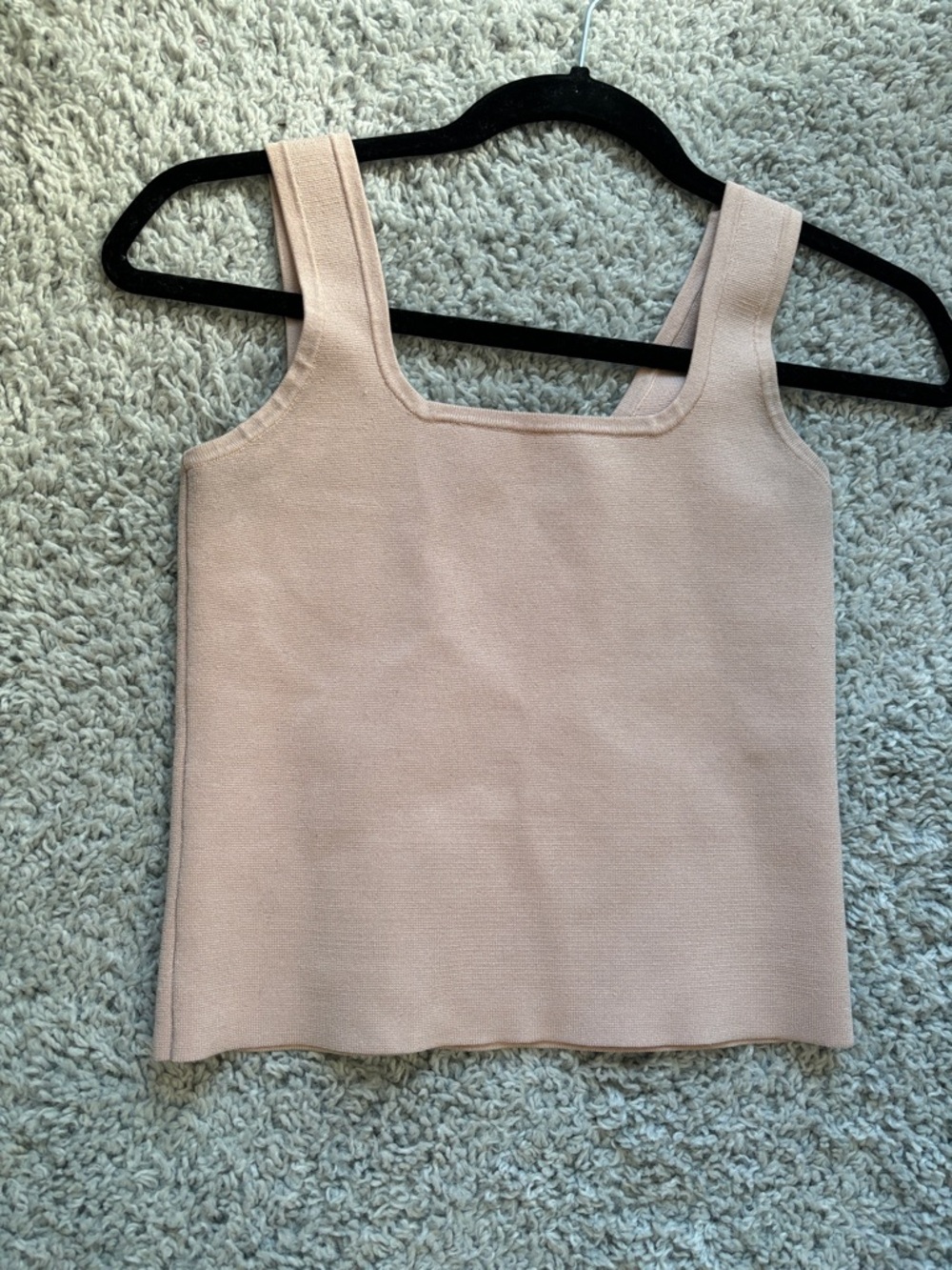 Express Blush Tank with Square Neck